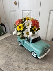 Vintage Truck from Aladdin's Floral in Idaho Falls